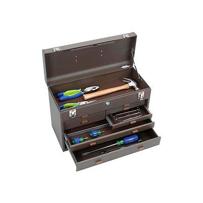 Kennedy® 520B Signature Series 20-1/8"W X 8-1/2"D X 13-5/8"H 7 Drawer Brown Machinists Chest