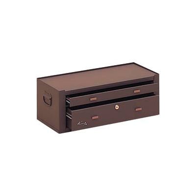 Kennedy® MC22B Signature Series 21-5/8"W X 9-5/8"D X 7-7/8"H 2 Drawer Brown Machinists Chest