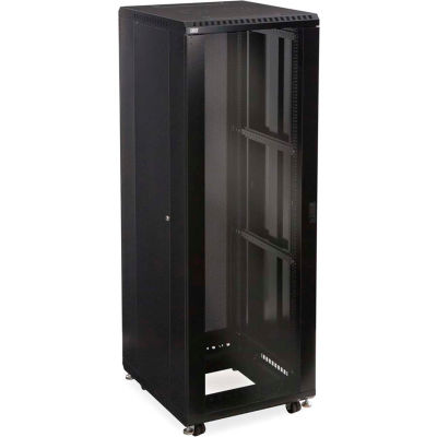 Kendall Howard™ 37U BOUVILLONS® Server Cabinet - Portes de verre/ventilées - 24 po de profondeur