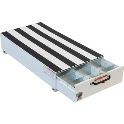 Météo garde PACK RAT® 3 compartiment tiroir blanc, 48" L x 30" W x 12-1/2 "H - 337-3