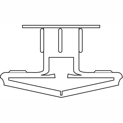 5/8 bascule en plastique polypropylène, paquet de 100