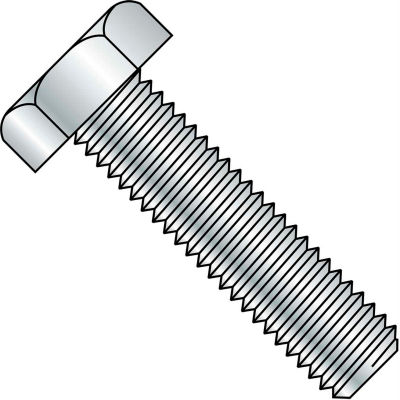 3/8-16 x 3 robinet hexagonale boulon A307 entièrement filetée Zinc, paquet de 200