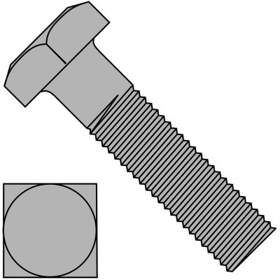 1/2-13 x 3 boulons à tête carré Machine plaine, paquet de 150