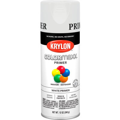 Krylon® Colormaxx™ Paint & Primer, 12 oz., apprêt blanc - Qté par paquet : 6