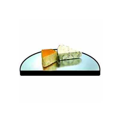 Geneva Lakeside 32" Half Round Rimless Glass Mirror Tray, 283