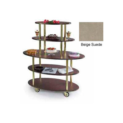 Geneva Lakeside Oval Dessert Display Cart w/ 5 Open Shelves, 37212-09