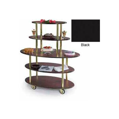 Geneva Lakeside Oval Dessert Display Cart w/ 5 Open Shelves, 37212-05