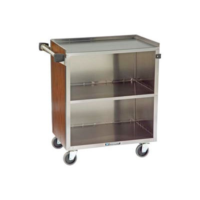 Lakeside® 622LM 3 Shelf Md Bussing Cart - 30-3/4X19 Light Maple