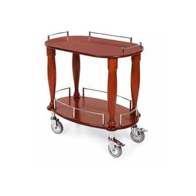Geneva Lakeside Serving Cart w/ Shelf & Top Rail, 70010