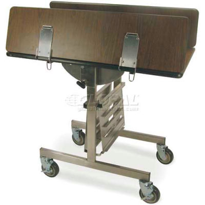 Geneva Tri-Fold Leaf Room Service Cart, Square, 36"W x 31"H x 40"L - 74410