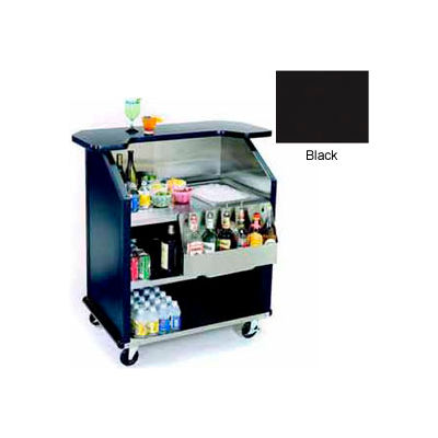 Geneva Lakeside 43" Portable Beverage Bar, SS Interior, 884-Black