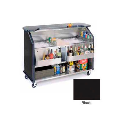 Geneva Lakeside 64" Beverage Bar w/ TWO Insulated Ice Bin, 886-Black