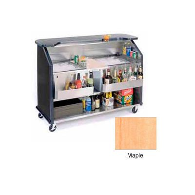 Geneva Lakeside 64" Beverage Bar w/ TWO Insulated Ice Bin, 886-Maple