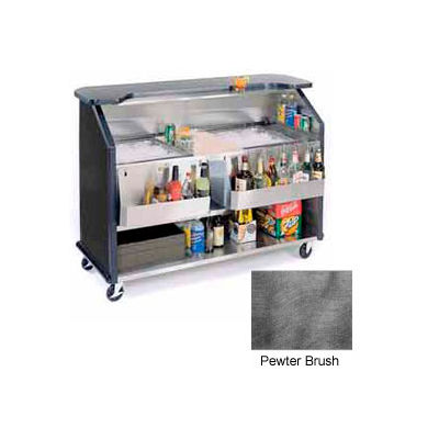 Geneva Lakeside 64" Beverage Bar w/ TWO Insulated Ice Bin, 886-PewterBrush