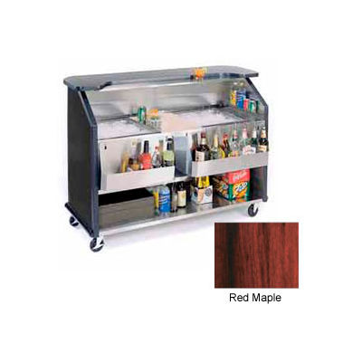 Geneva Lakeside 64" Beverage Bar w/ TWO Insulated Ice Bin, 886-RedMaple