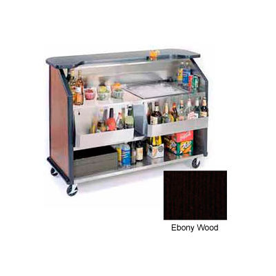 Geneva Lakeside 64" Portable Beverage Bar, Insulated Ice Bin, 887-EbonyWood