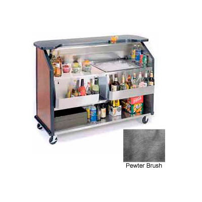Geneva Lakeside 64" Portable Beverage Bar, Insulated Ice Bin, 887-PewterBrush