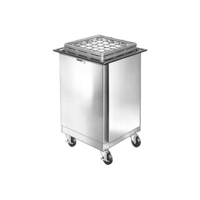 Lakeside® 998, Enclosed Mobile Tray And Glass Dispenser - 23" X 25"