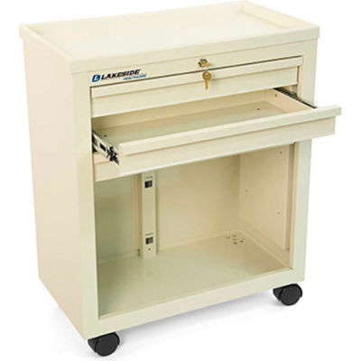 Lakeside® BV06 Classic 3-Drawer Medical Bedside Cart, Key Lock