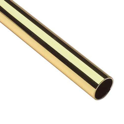Lavi Industries, Tube, 1.5" x .050" x 6', Polished Brass