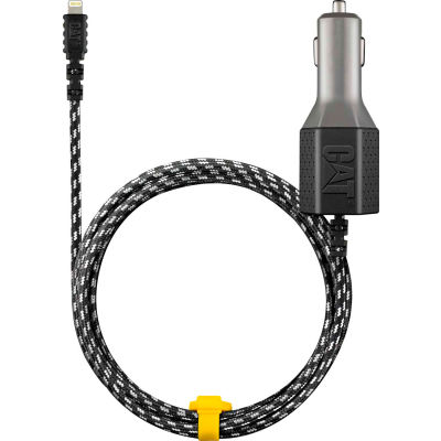 CAT® Double chargeur de voiture USB - avec 6' Apple Lightning Cable