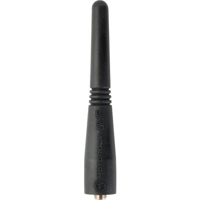 Antenne Stubby radio UHF bidirectionnelle Motorola pour CP185 / CP200D, 430-470 MHz, 3-9 / 16 « H