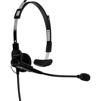 Motorola Two-Way Radio Lightweight Headset w/ Swivel Boom Microphone ...