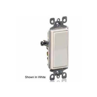 Leviton 5601-2E 15A, 120/277V, Decora Rocker Single-Pole AC Quiet Switch, Black