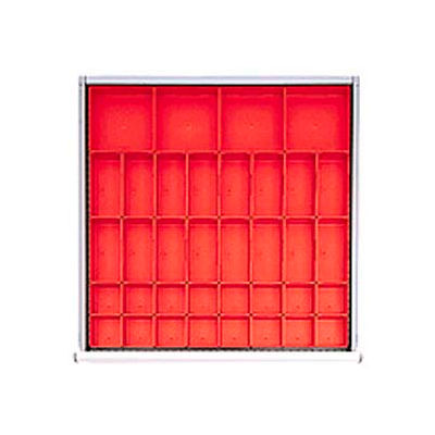 SC Drawer Layout, 48 Plastic Boxes 2" H