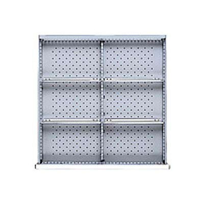 SC Drawer Layout, 6 Compartments 11.5"W x 3" H