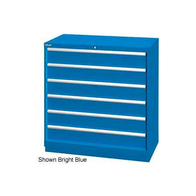 Cabinet de Lista 40-1/4" W tiroir, tiroir 6, 72 Compart - Classic Lock bleu, individuel