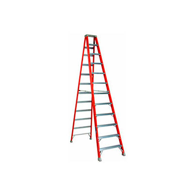 Louisville 12' Fiberglass Step Ladder - 375 Lb. Cap. - Type IAA / Grade ...