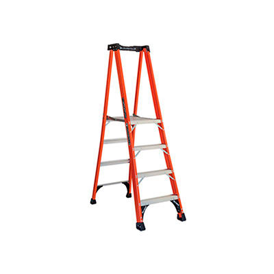 Louisville 4' Fiberglass ProTop Platform Ladder - 375 Lb. Cap. - Type ...