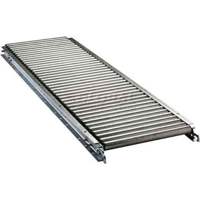 Ashland 10' Straight Roller Conveyor - 10" BF - 1-3/8" Roller Diameter - 4-1/2" Axle Centers