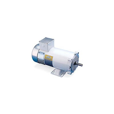 Leeson Motors Washdown DC Motor-1/2HP, 180V, 1750RPM, TENV, Rigid C