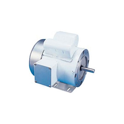 Leeson Motors Motor Washdown Motor-1/2HP, 115/208-230V, 3450RPM, TEFC, RIGID C, 1.15 SF, 63 Eff.
