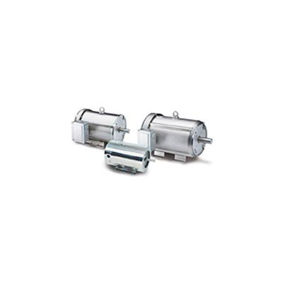 Leeson Motors Motor Washdown Motor-1/2HP, 115/208-230V, 1725RPM, TENV, C FACE, 1.15 SF, 77 Eff.