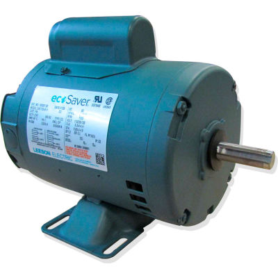 Leeson E100354.00, 1/3HP, 3600RPM, S56C ODP 115/230V, 1PH 60HZ Cont. 40C 1.1SF, C-Face Footless