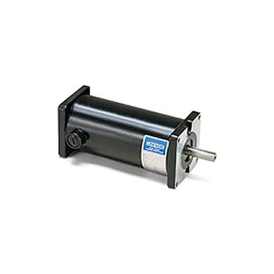 Leeson Motors DC Motor-.07-.14HP, 12-24V, 1750-4200RPM, TENV, Sq. flange