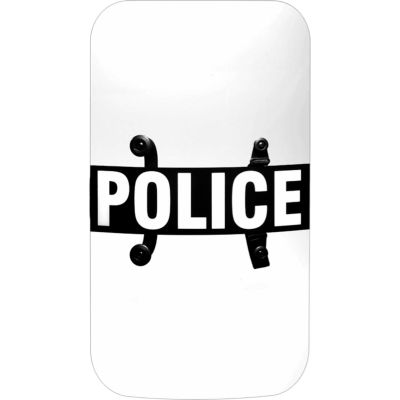 Paulson Riot Control Body Police Shield, Non-Ballistic, Polycarbonate, Clear, 24" x 48" - BS - 3P