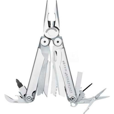 Outil multifonctions 18 en 1 Leatherman® Wave®+, acier inoxydable