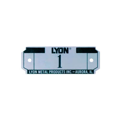 Lyon Number Plate For All Lockers And Baskets, Specify # On Order