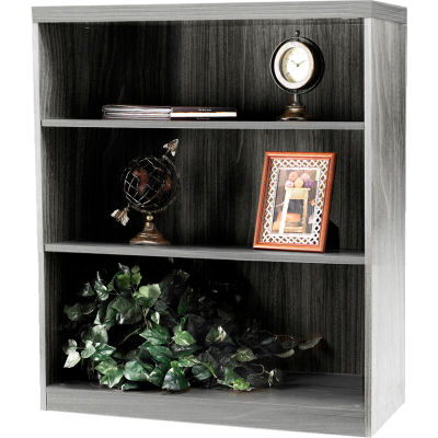 Safco® Aberdeen Series 3 Shelf Bookcase with 1 Fixed Shelf Gray Steel