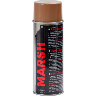 Marsh® Spray Markover Ink, Tan, 11 Oz., 12/Pack - Qté par paquet : 12