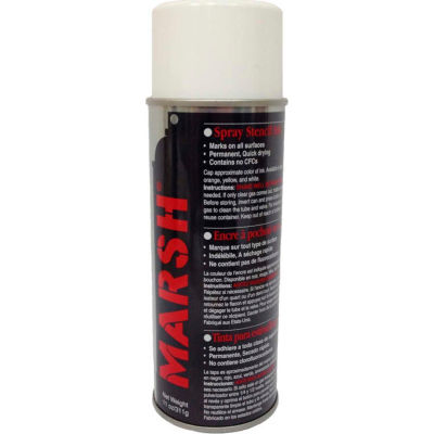 Marsh® Spray Stencil Ink, 11 oz,blanc - Qté par paquet : 12