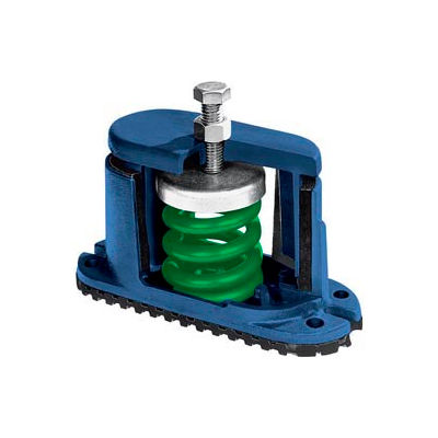 Housed Spring Floor Mount Vibration Isolator - 5-3/4"L x 2-1/8"W Red