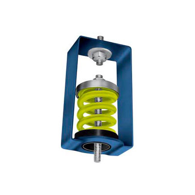 Spring Vibration Isolation Hanger - 4"L x 4-3/4"W x 7-1/4"H Blue