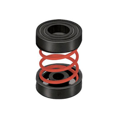 Unhoused Simple Spring Mount - 2"L x 2"W x 2-3/4"H Black
