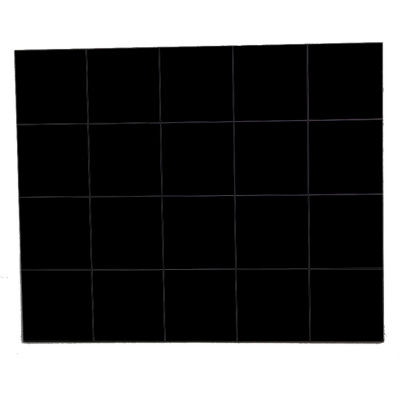 Magnétique, 3/4" Black Squares 20/Pk