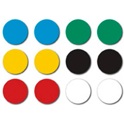 Aimants de haute énergie Magna Visual®, 3/4" W x 3/4" H, 12/Pack